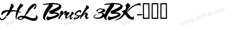 HL Brush 3BK字体转换